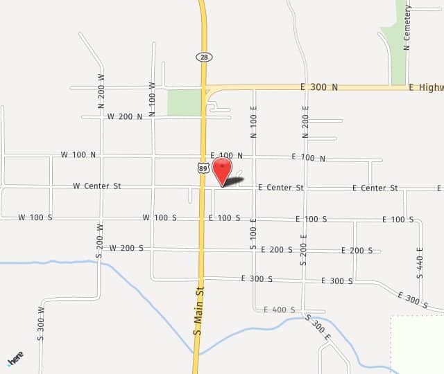 Location Map: 35 East Center Street Gunnison, UT 84634