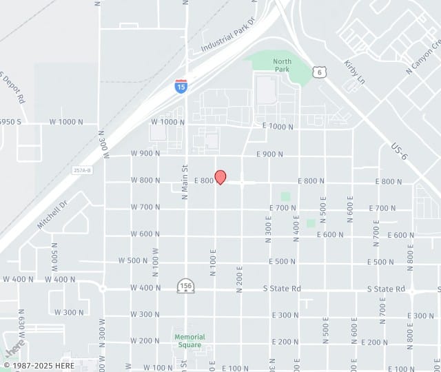 Location Map: 114 East 800 North Spanish Fork, Utah 84660