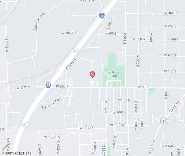 Location Map: 753 South 1040 West Street Payson, Utah 84651