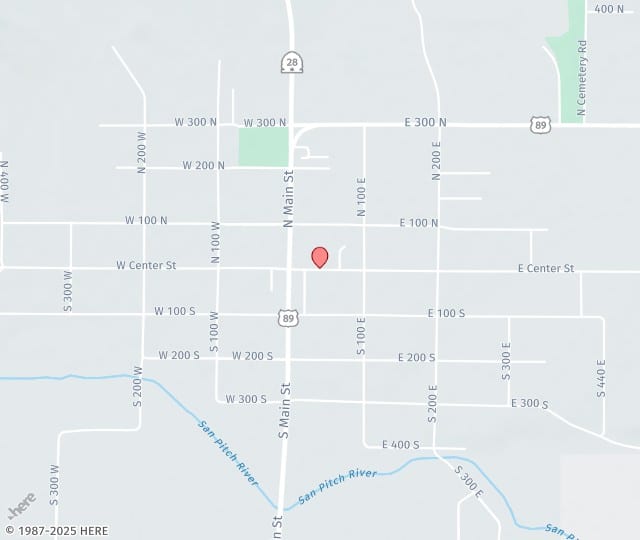 Location Map: 39 East Center Street Gunnison, Utah 84634