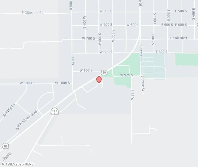 Location Map: 1100 S Medical Dr Mt. Pleasant, Utah 84647