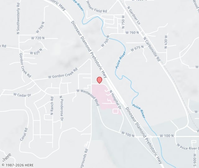 Location Map: 945 W Hospital Dr., Suite #4 Price, Utah 84501