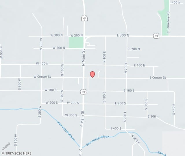 Location Map: 39 East Center Street Gunnison, Utah 84634
